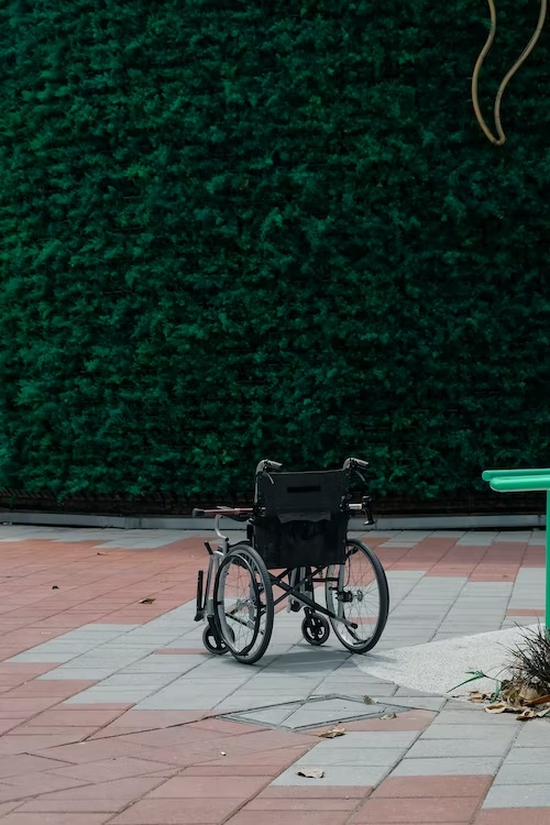 a wheelchair 