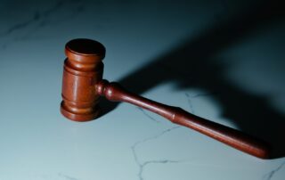 Judge’s gavel representing the workers’ compensation appeals and dispute resolution process